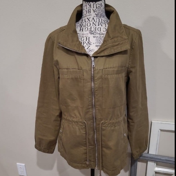 Old Navy olive green utility jacket Women's SZ M Army Green gorp core grunge - Picture 1 of 9